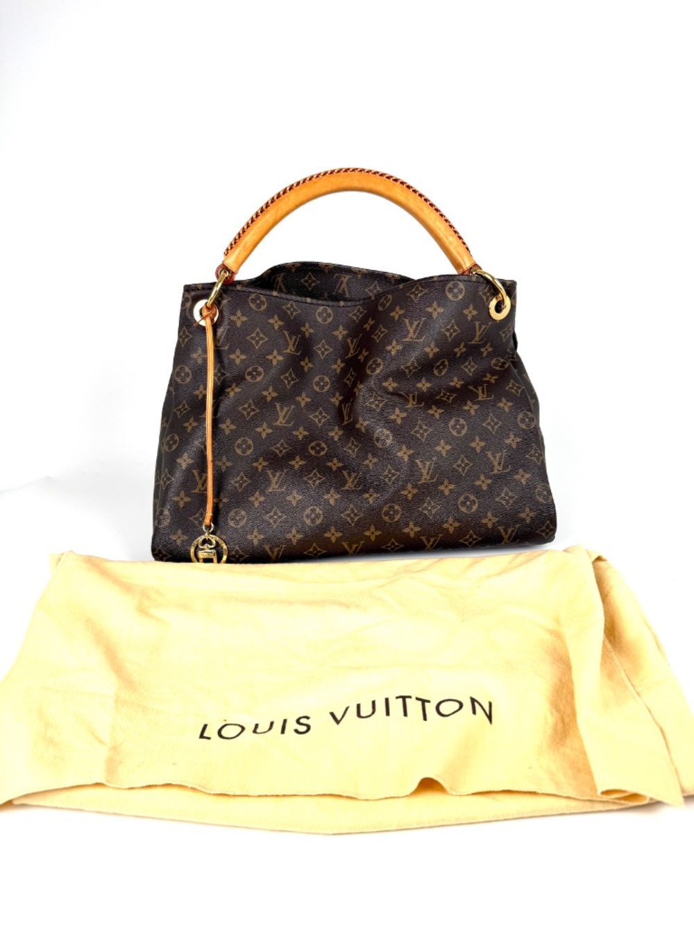 LOUIS VUITTON Artsy MM Monogram Canvas Brown Tote Shoulder Bag - Picture 3 of 15